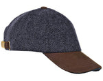 An image of the Heather Accessories Glencairn Harris Tweed Baseball Cap