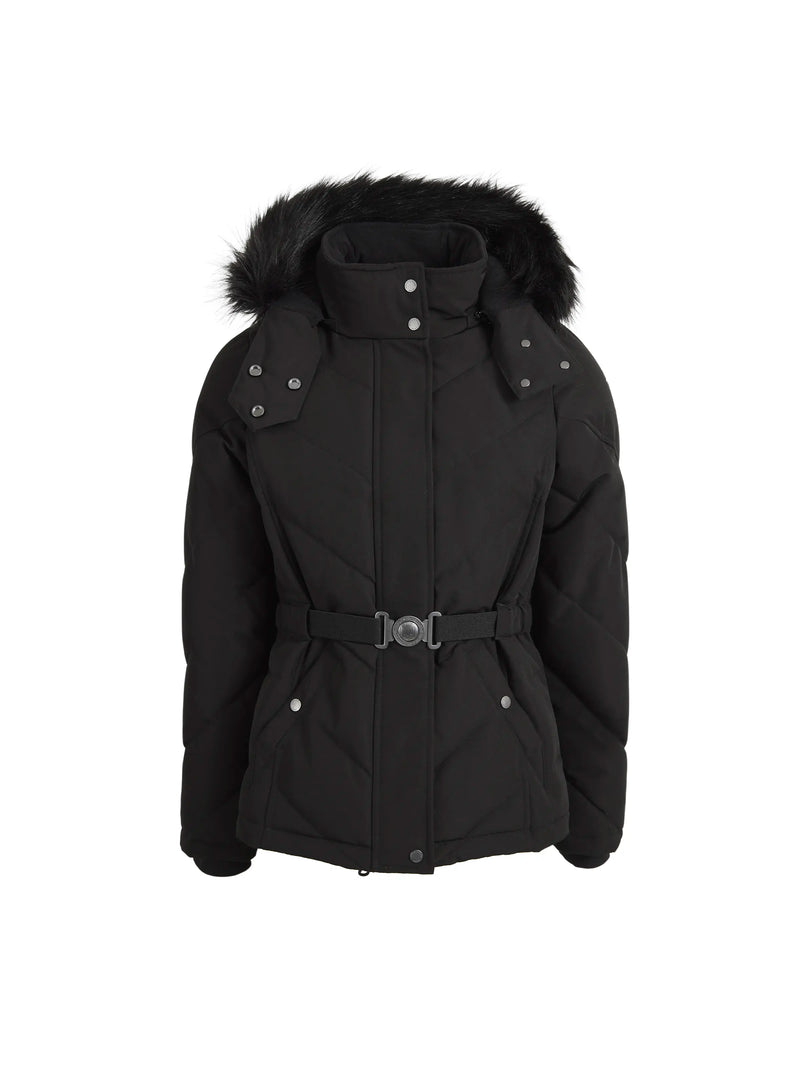 An image of the Fairfax & Favor Charlotte Padded Jacket in Black.