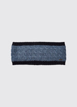 An image of the Dubarry Walton Knitted Headband in Navy.