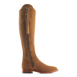 An image of the Fairfax & Favor Regina Flat Boots in Tan.