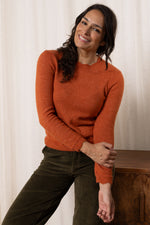 An image of the Lily & Me Helene Jumper in Ginger.