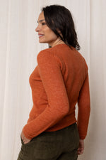 An image of the Lily & Me Helene Jumper in Ginger.