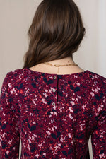 An image of the Lily & Me High Tea Tunic Joyce in Mulberry.