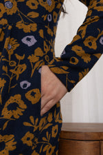 An image of the Lily & Me Frampton Dress Cuckoo in Ginger.