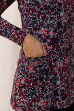 An image of the Lily & Me High Tea Tunic Hedgerow in Mulberry.