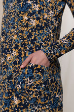 An image of the Lily & Me High Tea Tunic Hedgerow in Mustard.