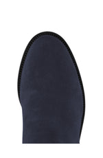 An image of the Fairfax & Favor Regina Flat Boots in Navy.