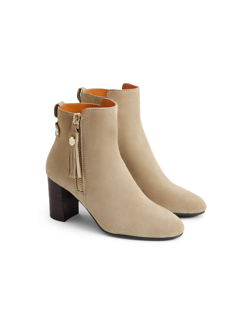 An image of the Fairfax & Favor Oakham Ankle Boots in Caramel Suede.