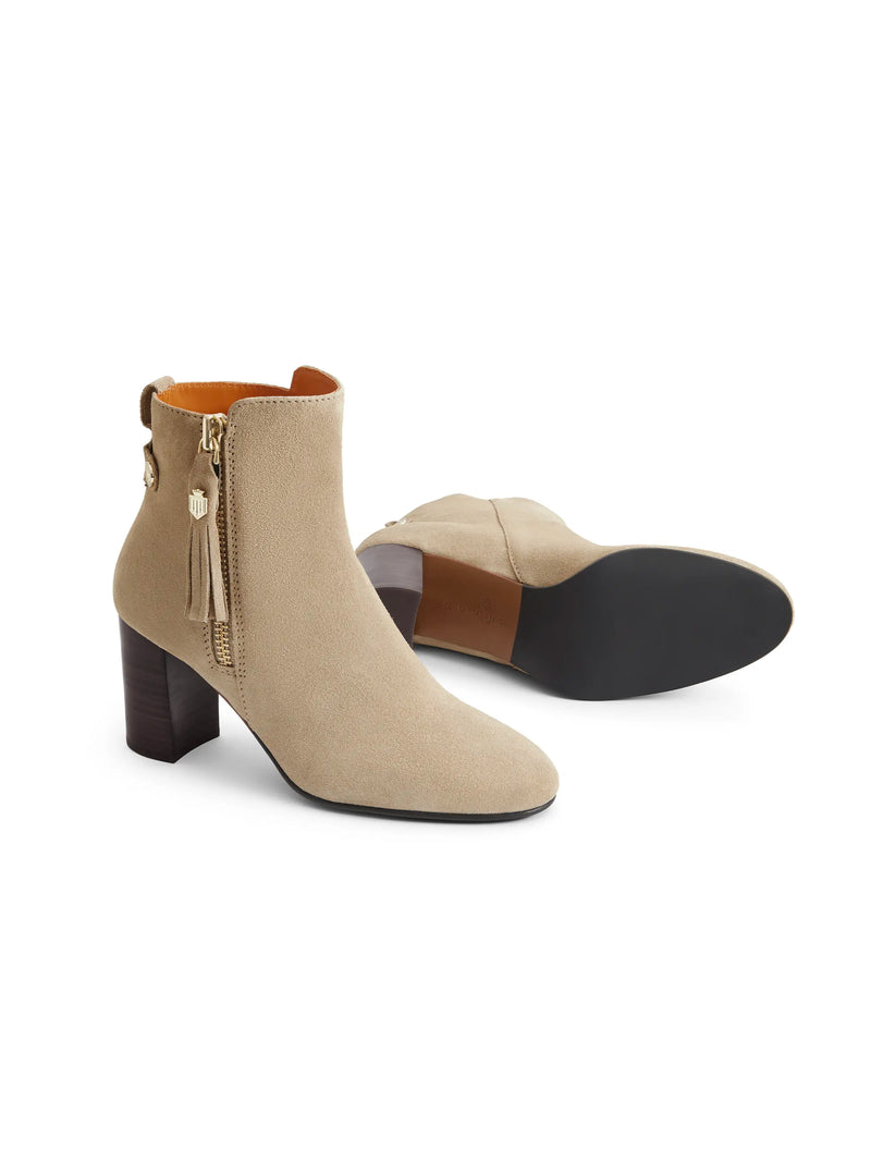 An image of the Fairfax & Favor Oakham Ankle Boots in Caramel Suede.