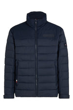 An image of the Tommy Hilfiger Mid New York Puffer Jacket in the colour Desert Sky.