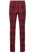 An image of the Robell Rose Trousers in Red.