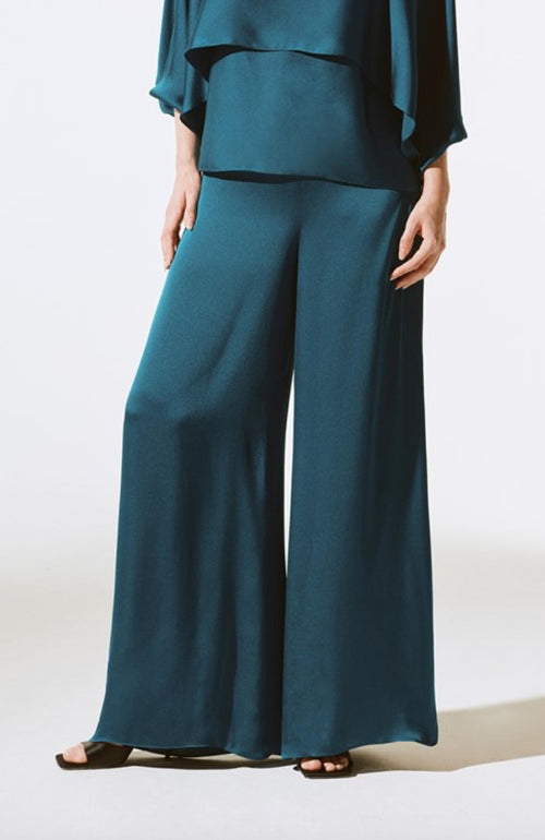 An image of the Joseph Ribkoff Wide Leg Trousers in Twilight.