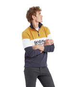 An image of the Schoffel Exeter Heritage 1/4 Zip in Mustard.