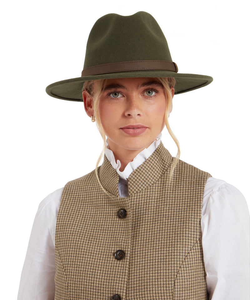 An image of the Schoffel Willow Fedora in Forest.