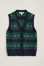 An image of the Seasalt Partridge Waistcoat Vest in Navy.