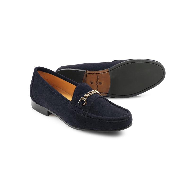 An image of the Fairfax & Favor Apsley Loafer in Navy.