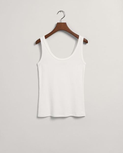 An image of the Gant Slim Ribbed Tank Top