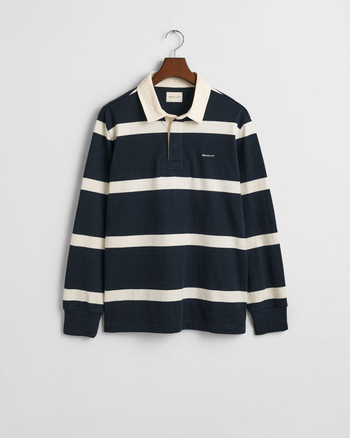 An image of the Gant Yarn Dyed Striped Heavy Rugger