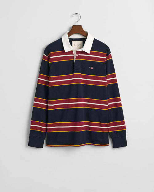 An image of the Gant Yarn Dyed Striped Heavy Rugger