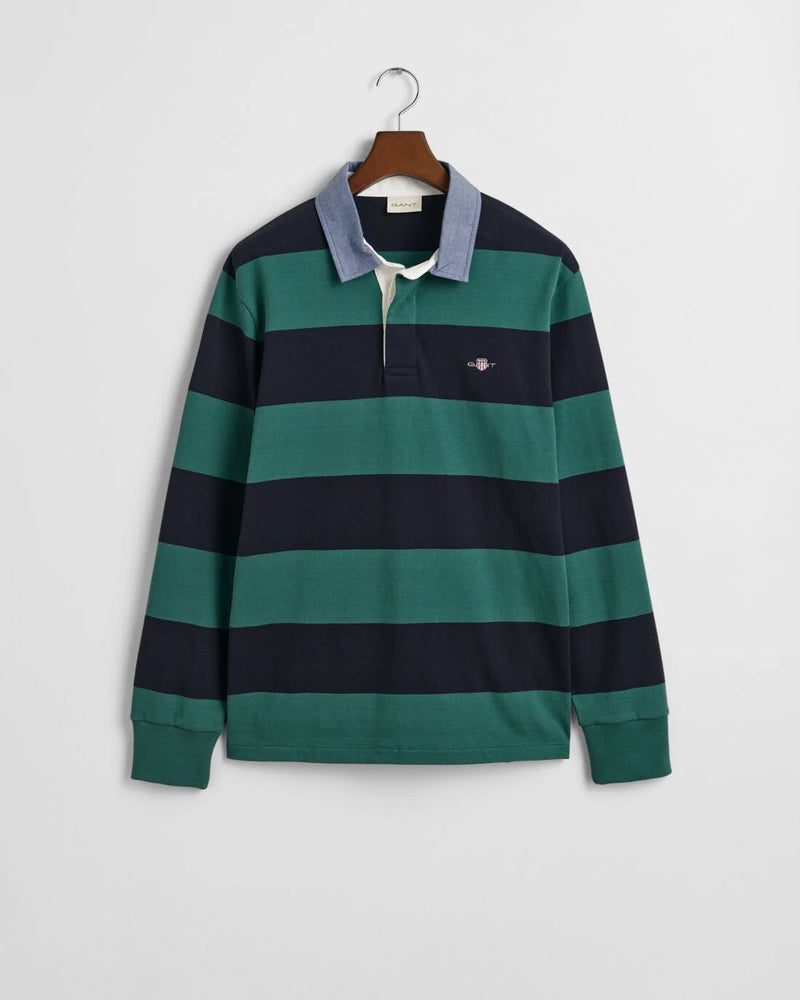 An image of the Gant Chambray Stripe Heavy Rugger