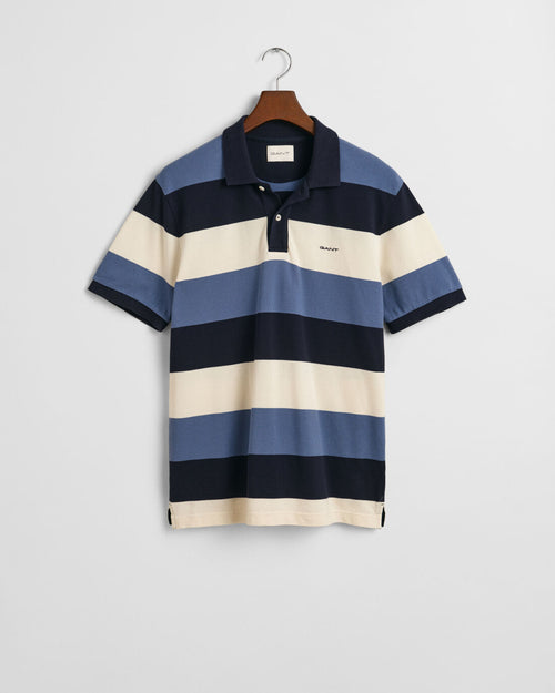 An image of the Gant Block Stripe Polo Shirt