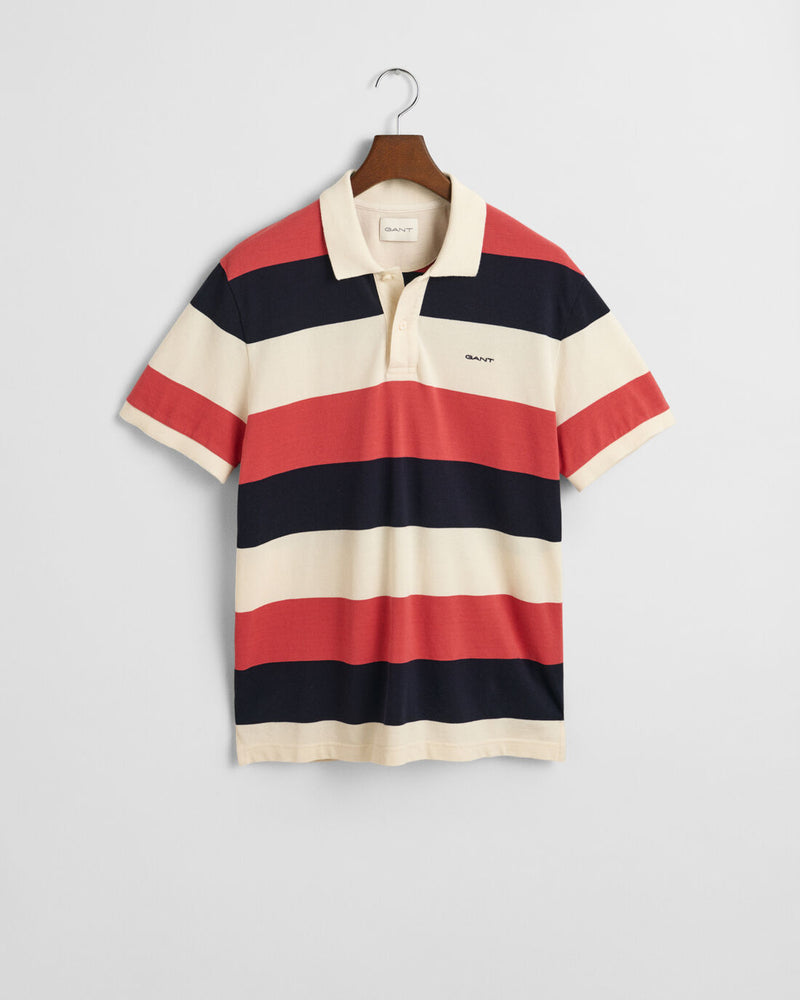 An image of the Gant Block Stripe Polo Shirt