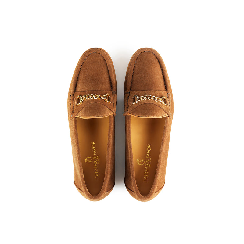 An image of the Fairfax & Favor Apsley Loafers in Tan.