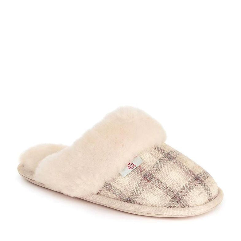 Ladies harris tweed online slippers